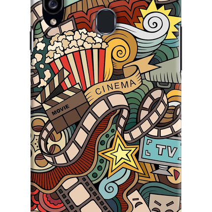 Cinema Abstract Samsung A20s Hard Case Back Cover by Casekaro