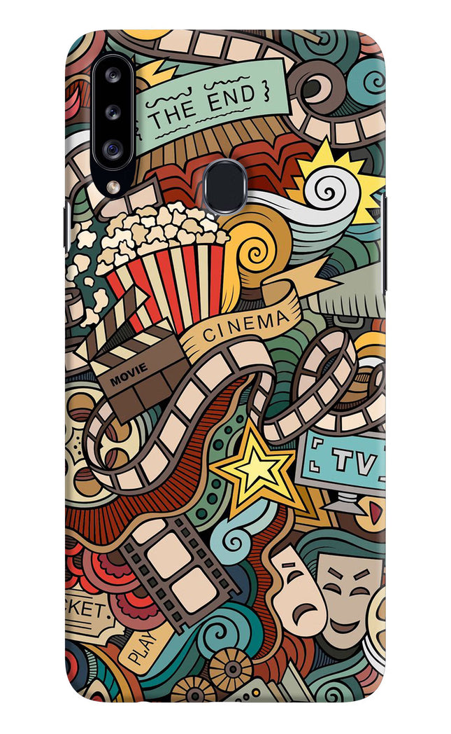 Cinema Abstract Samsung A20s Hard Case Back Cover by Casekaro