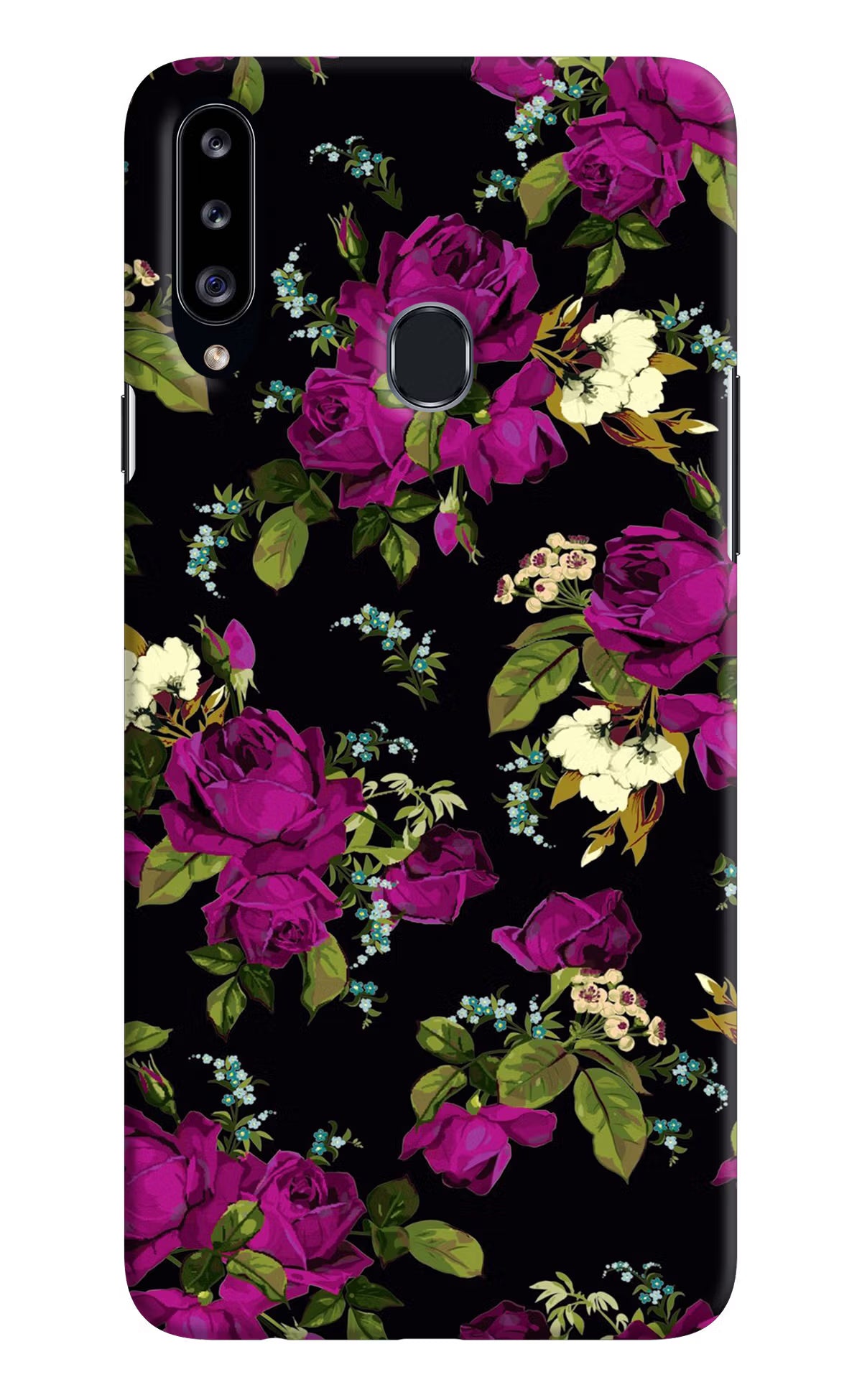 Flowers Samsung A20s Hard Case Back Cover by Casekaro