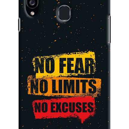 No Fear No Limits No Excuse Samsung A20s Hard Case Back Cover by Casekaro