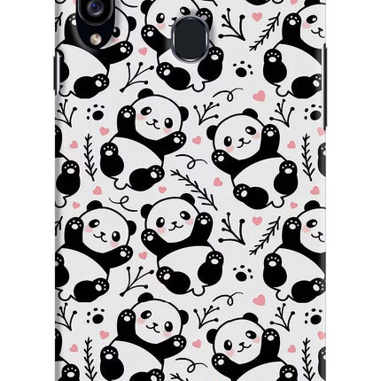 Cute Panda Samsung A20s Hard Case Back Cover by Casekaro