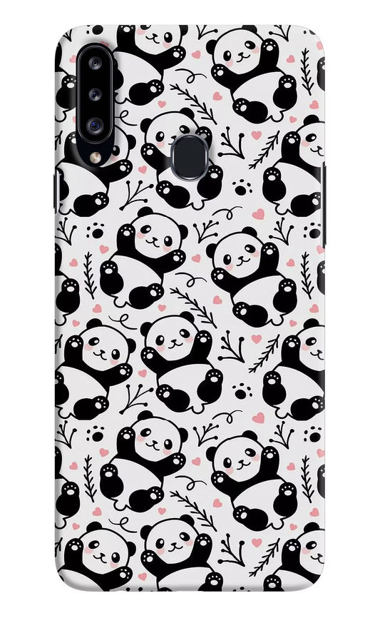 Cute Panda Samsung A20s Hard Case Back Cover by Casekaro