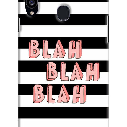 Blah Blah Blah Samsung A20s Hard Case Back Cover by Casekaro