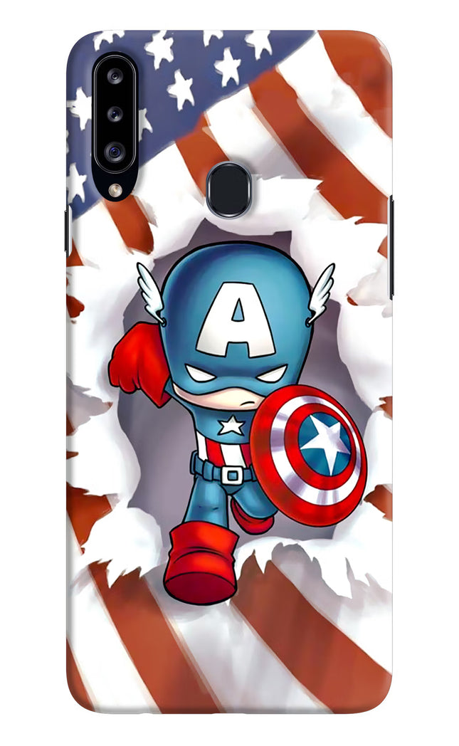 Captain America Samsung A20s Hard Case Back Cover by Casekaro