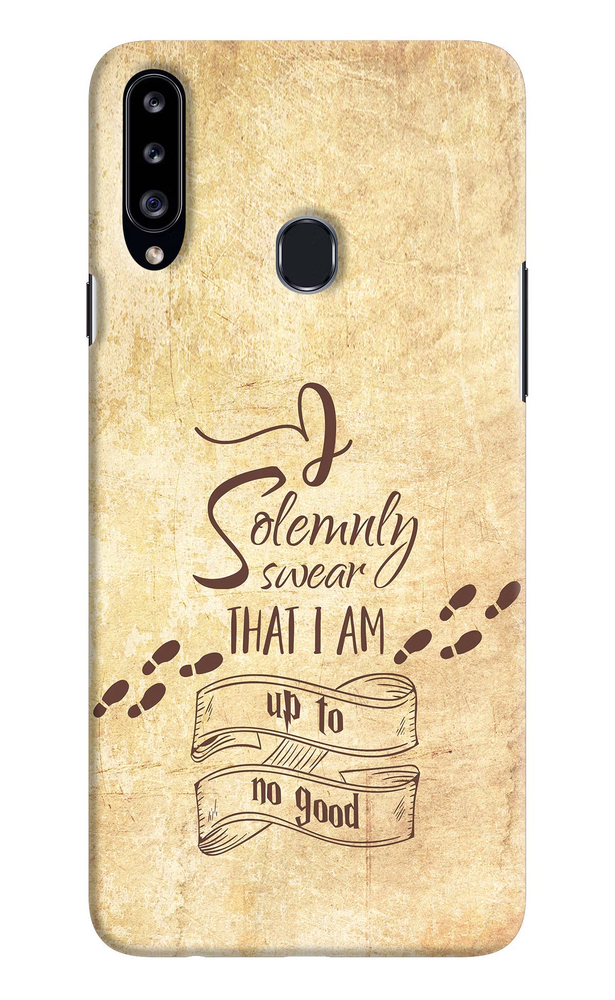 I Solemnly swear that i up to no good Samsung A20s Hard Case Back Cover by Casekaro