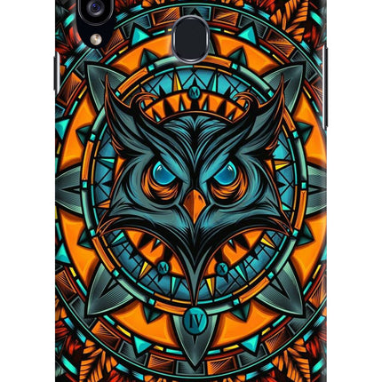 Angry Owl Art Samsung A20s Hard Case Back Cover by Casekaro
