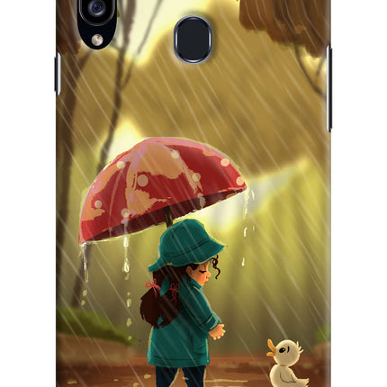 Rainy Day Samsung A20s Hard Case Back Cover by Casekaro