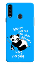 Keep Sleeping Samsung A20s Hard Case Back Cover by Casekaro