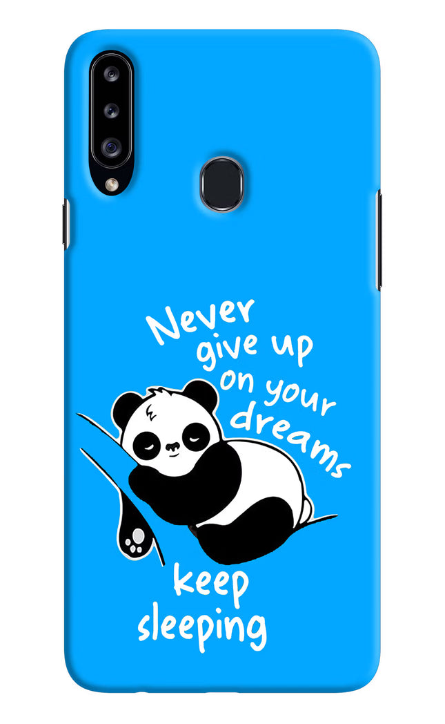 Keep Sleeping Samsung A20s Hard Case Back Cover by Casekaro