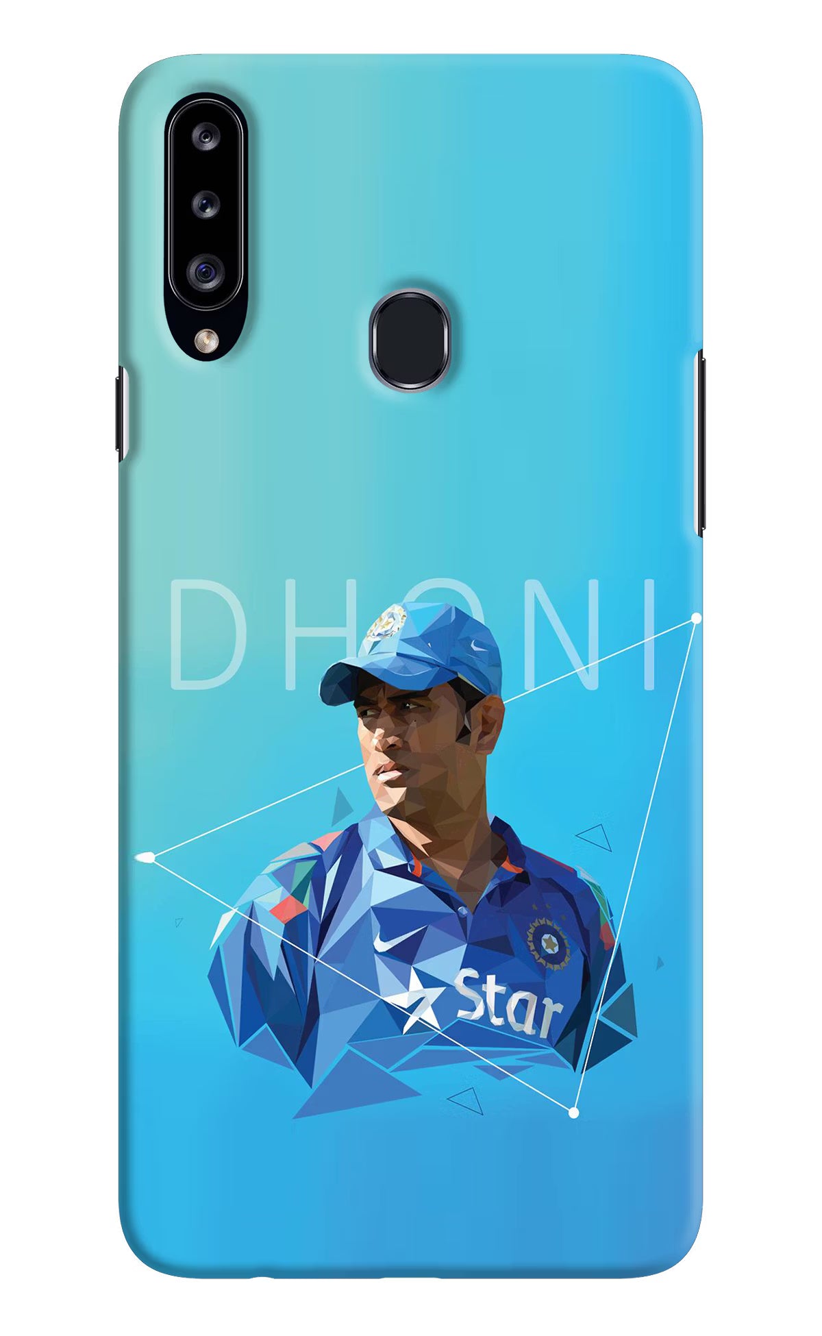 Dhoni Artwork Samsung A20s Hard Case Back Cover by Casekaro