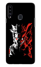 Naruto Two Face Samsung A20s Hard Case Back Cover by Casekaro