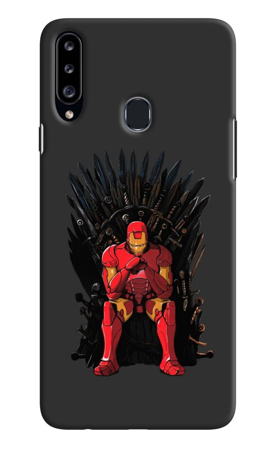 Ironman Throne Samsung A20s Back Cover, Hard case