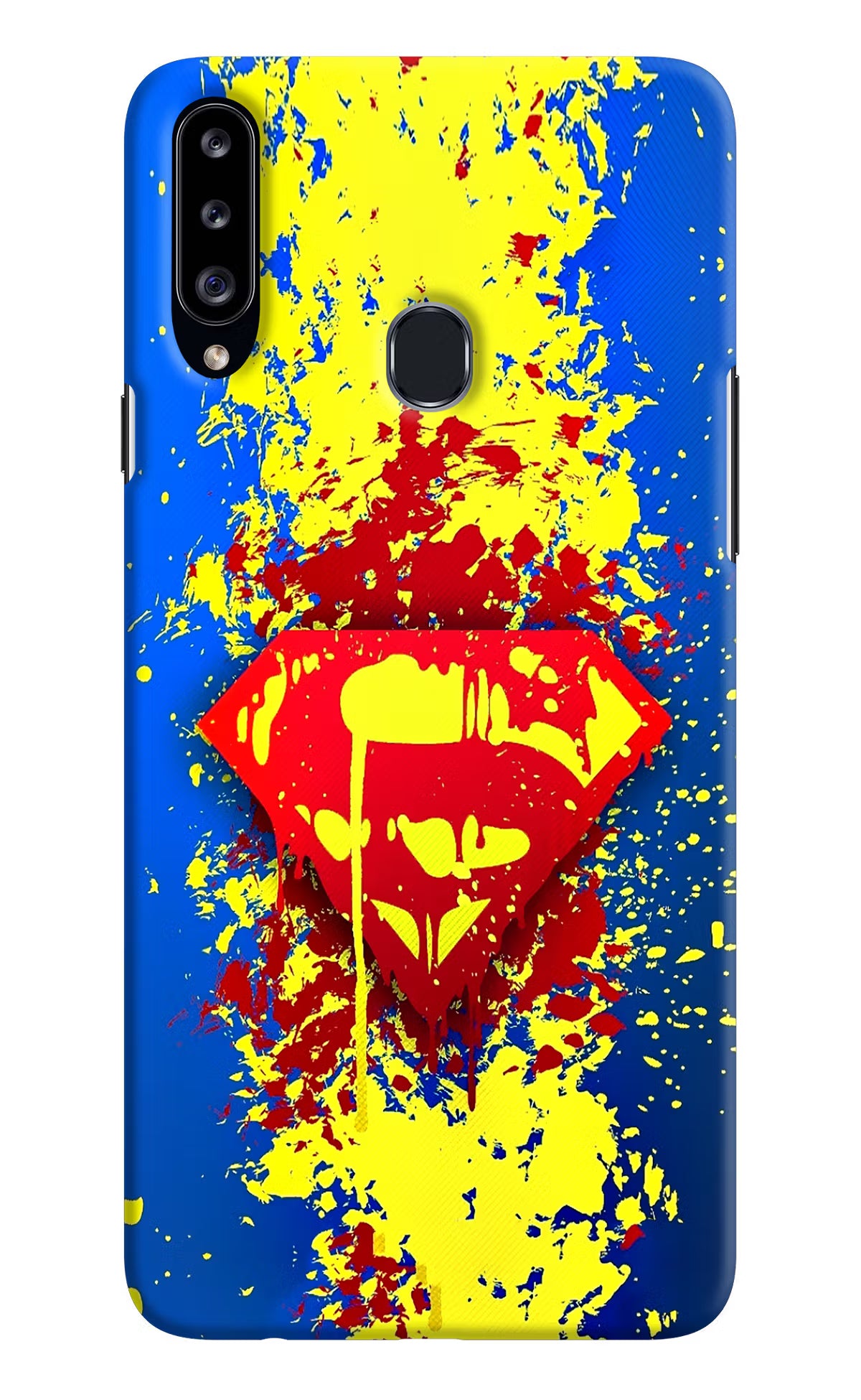 Superman logo Samsung A20s Hard Case Back Cover by Casekaro