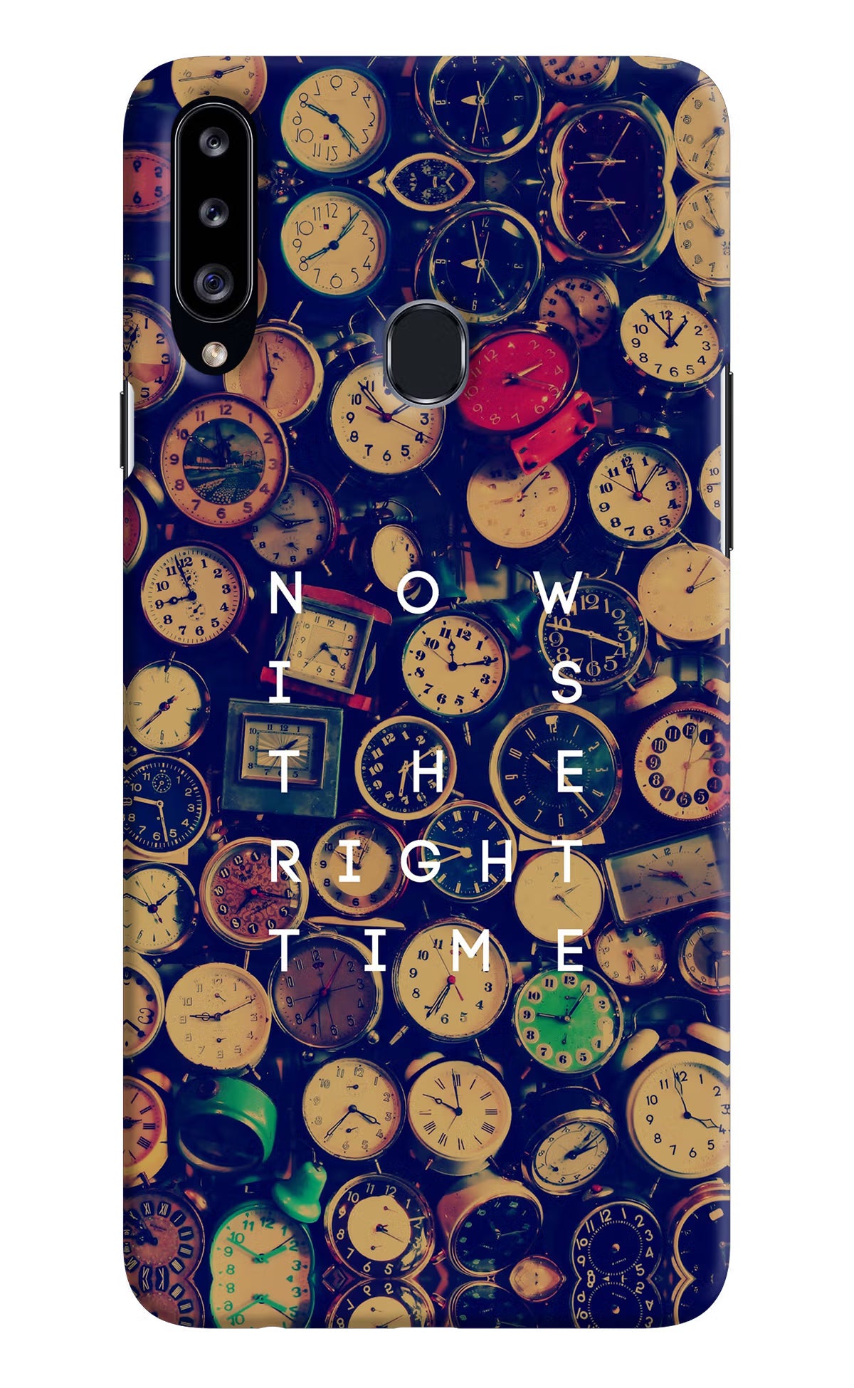 Now is the Right Time Quote Samsung A20s Hard Case Back Cover by Casekaro