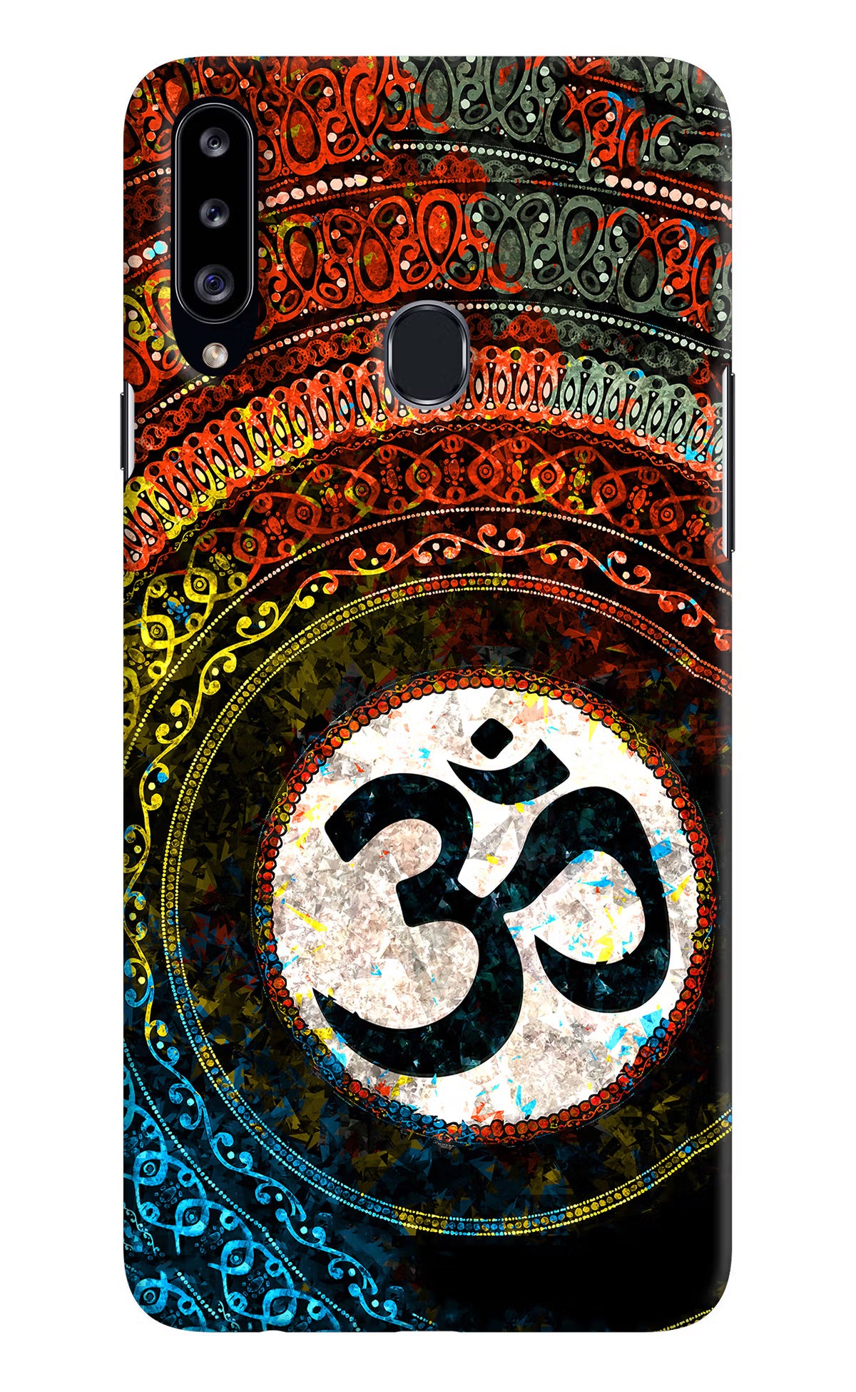 Om Cultural Samsung A20s Hard Case Back Cover by Casekaro