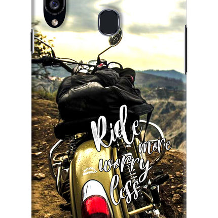 Ride More Worry Less Samsung A20s Hard Case Back Cover by Casekaro