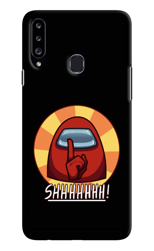 Among Us Shhh! Samsung A20s Hard Case Back Cover by Casekaro