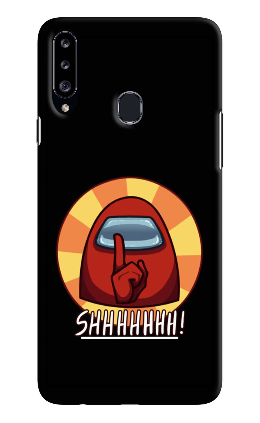 Among Us Shhh! Samsung A20s Back Cover, Hard case