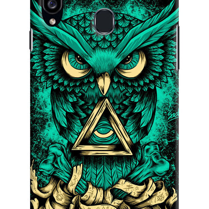 Green Owl Samsung A20s Hard Case Back Cover by Casekaro