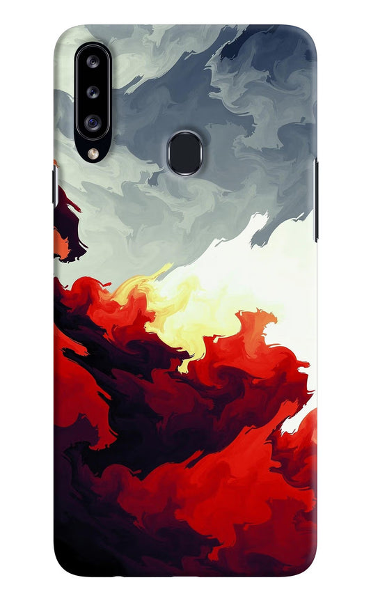 Fire Cloud Samsung A20s Hard Case Back Cover by Casekaro