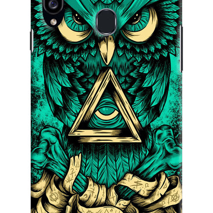 Green Owl Samsung A20s Hard Case Back Cover by Casekaro