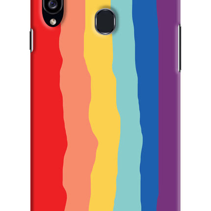 Rainbow Samsung A20s Hard Case Back Cover by Casekaro