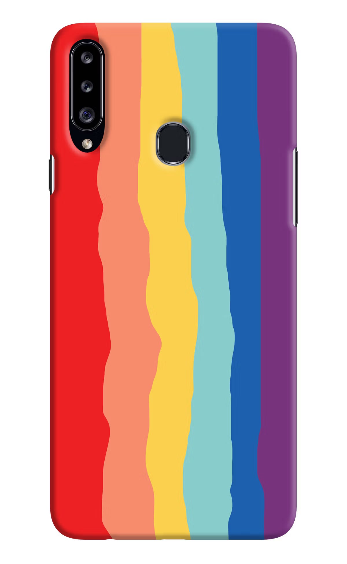 Rainbow Samsung A20s Hard Case Back Cover by Casekaro