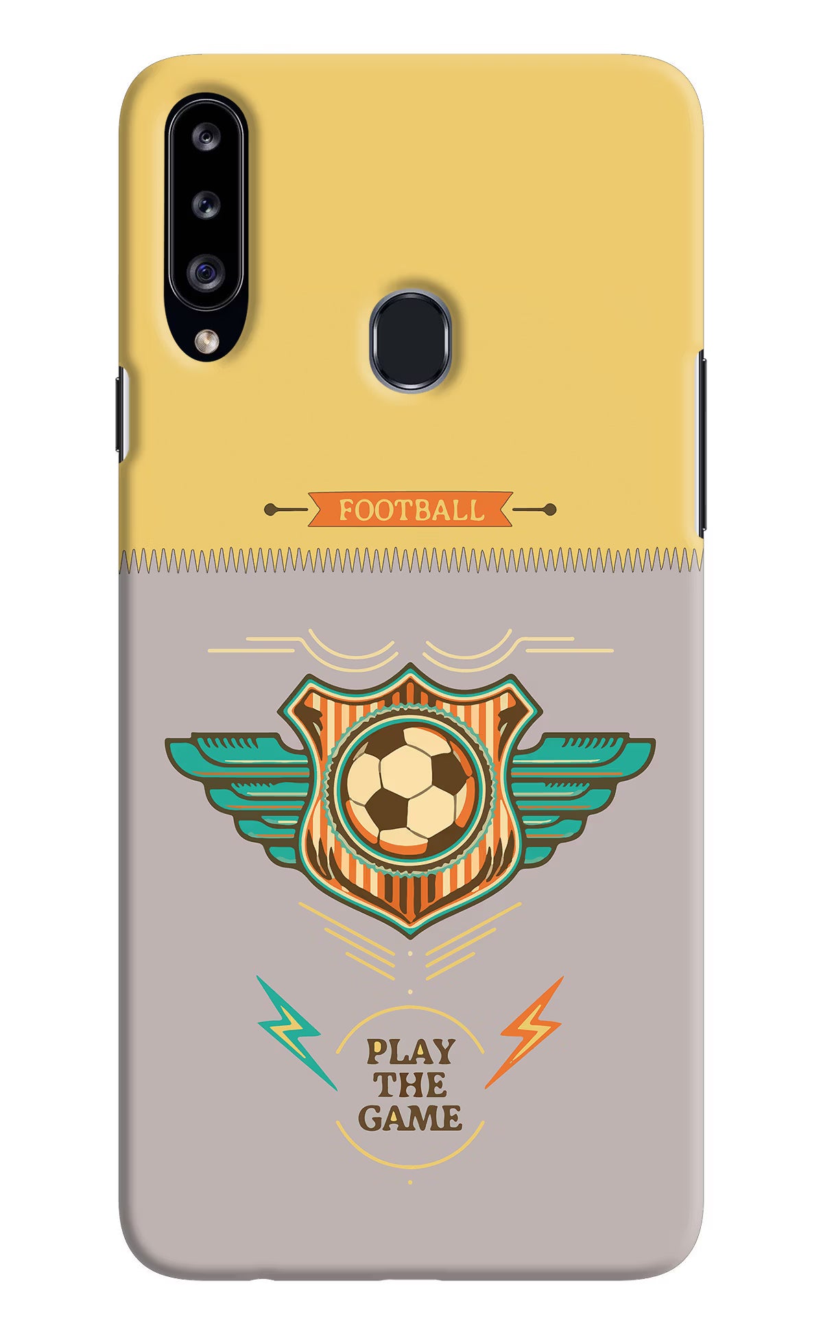 Football Samsung A20s Hard Case Back Cover by Casekaro