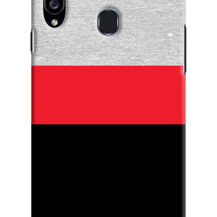Tri Color Pattern Samsung A20s Hard Case Back Cover by Casekaro