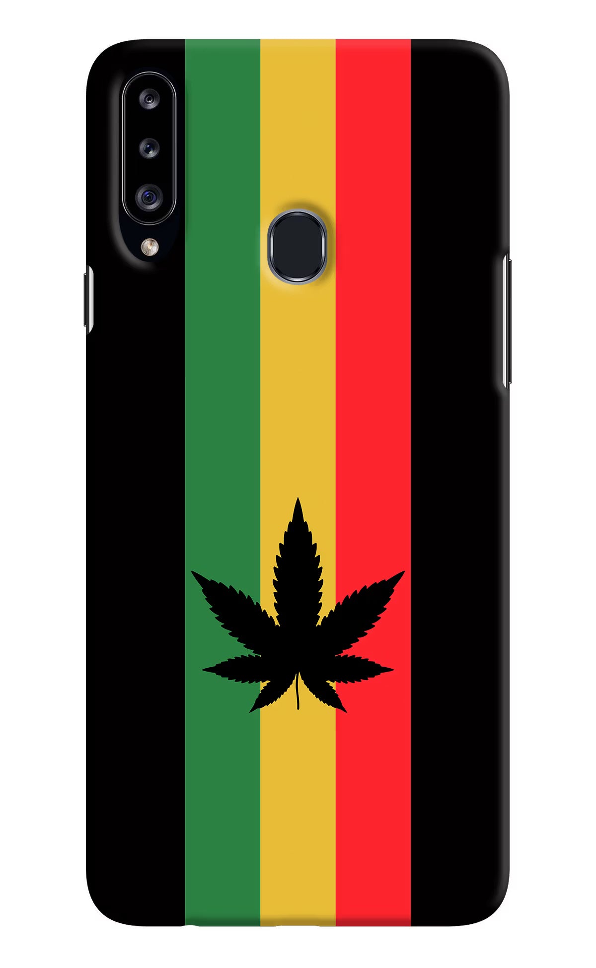 Weed Flag Samsung A20s Hard Case Back Cover by Casekaro