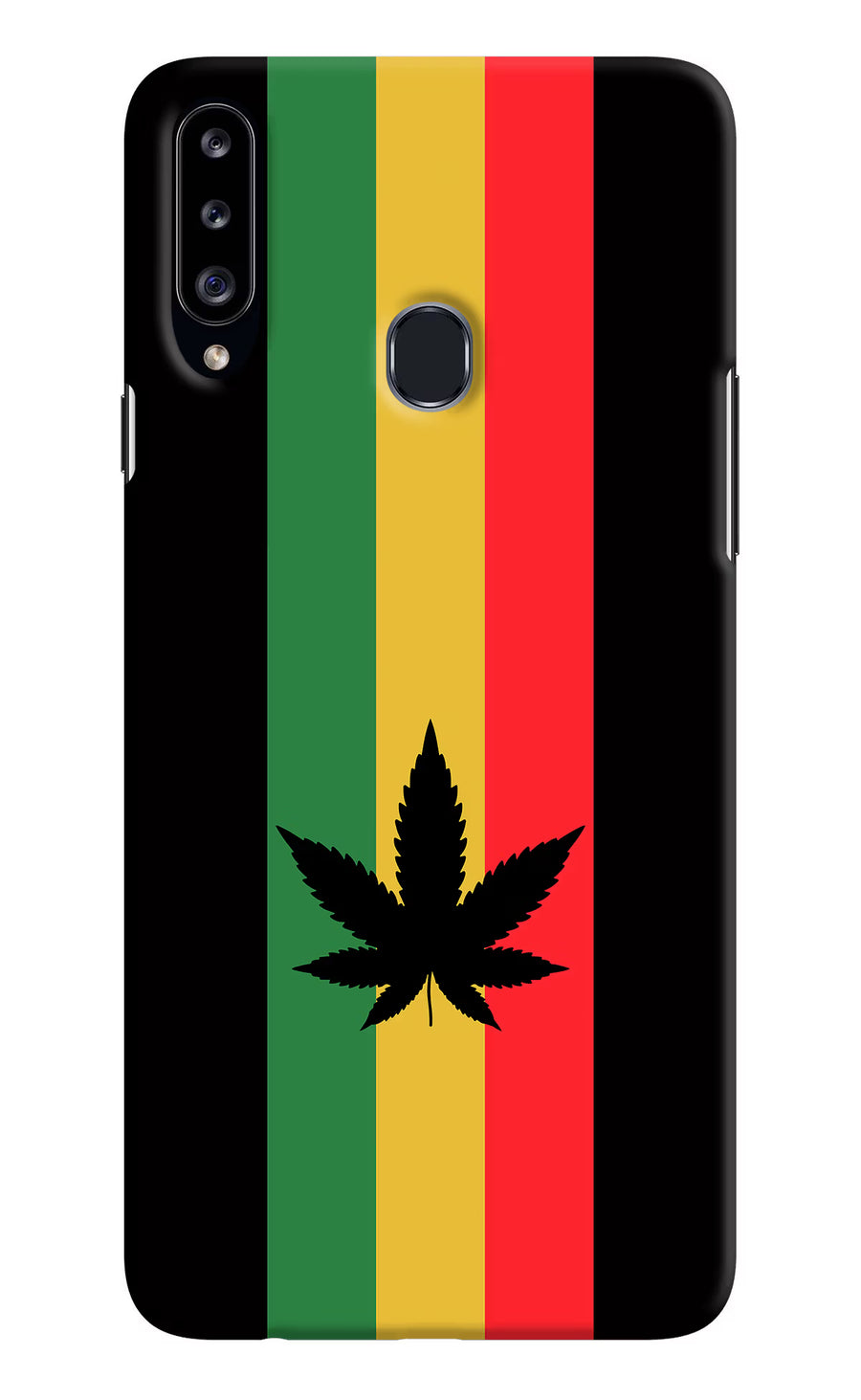 Weed Flag Samsung A20s Back Cover, Hard case