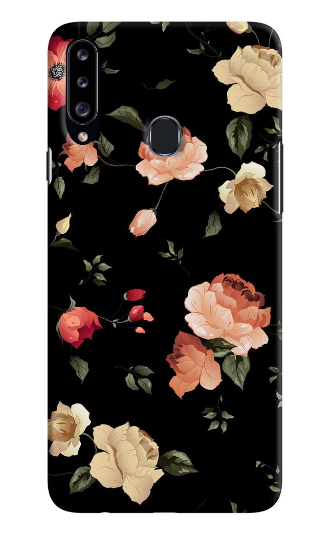 Flowers Samsung A20s Hard Case Back Cover by Casekaro
