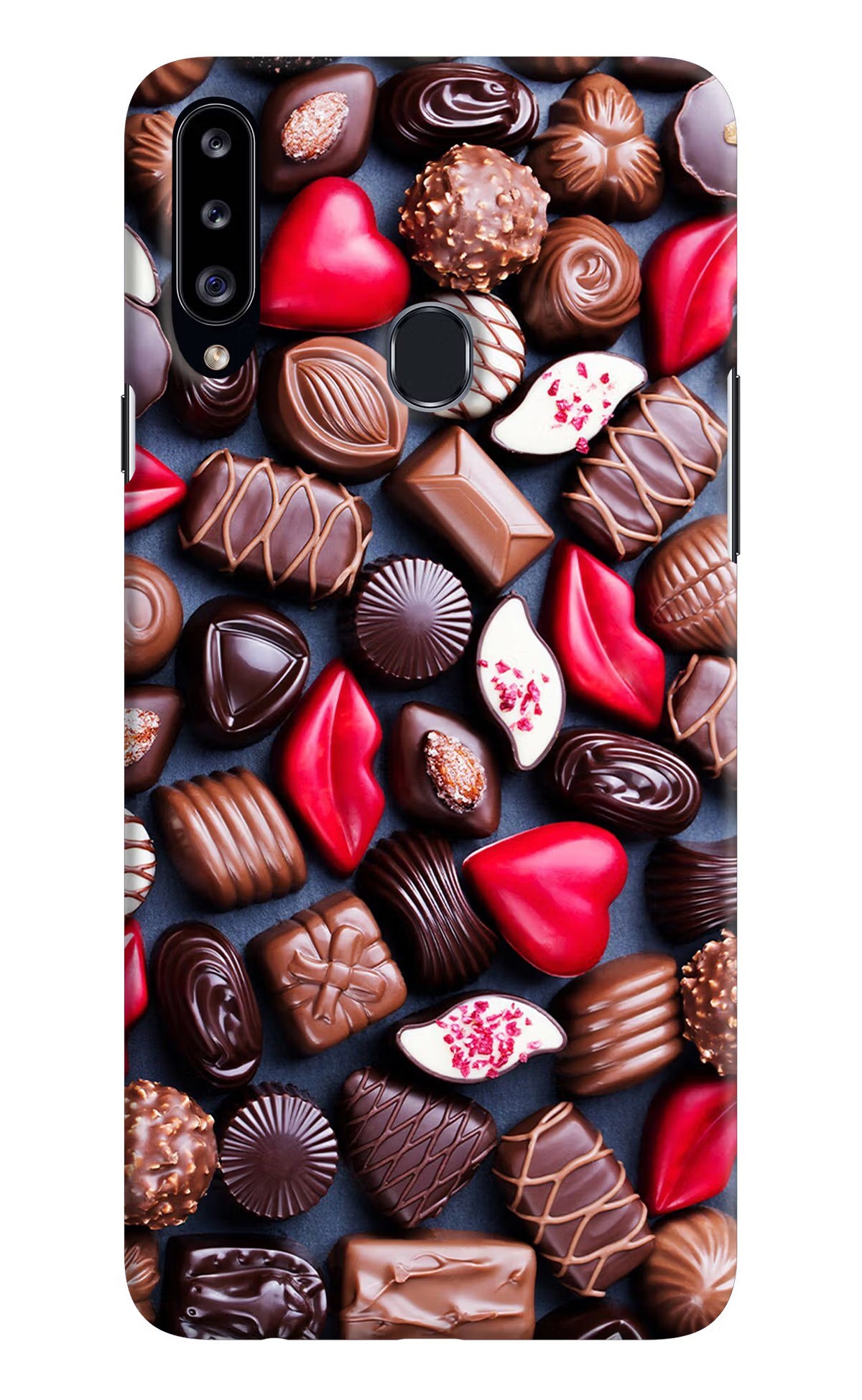Chocolates Samsung A20s Hard Case Back Cover by Casekaro