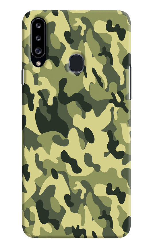 Camouflage Samsung A20s Hard Case Back Cover by Casekaro