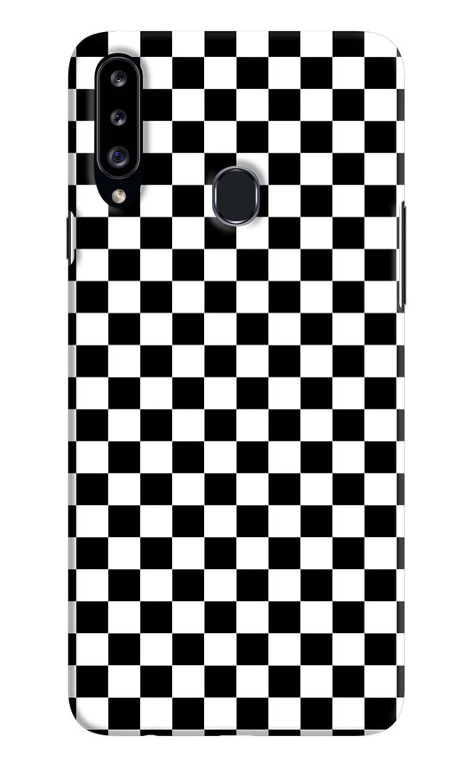 Chess Board Samsung A20s Hard Case Back Cover by Casekaro