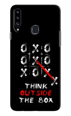 Think out of the BOX Samsung A20s Hard Case Back Cover by Casekaro