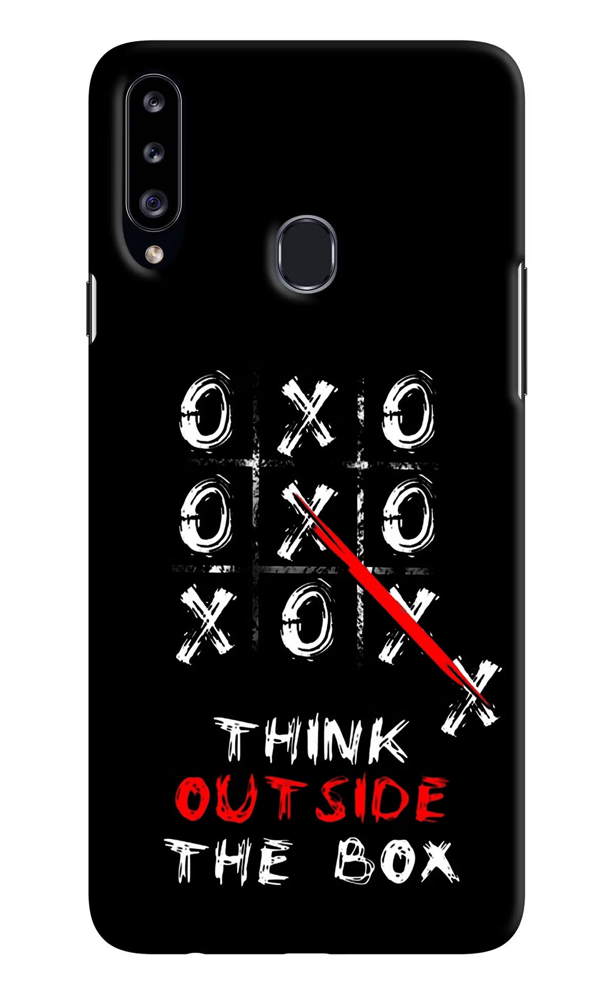 Think out of the BOX Samsung A20s Hard Case Back Cover by Casekaro