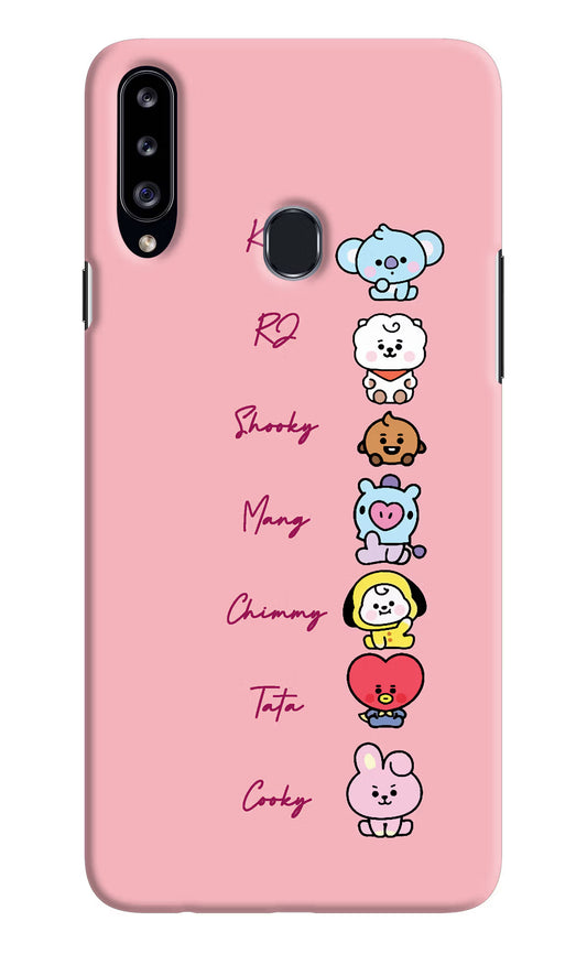 BTS names Samsung A20s Hard Case Back Cover by Casekaro