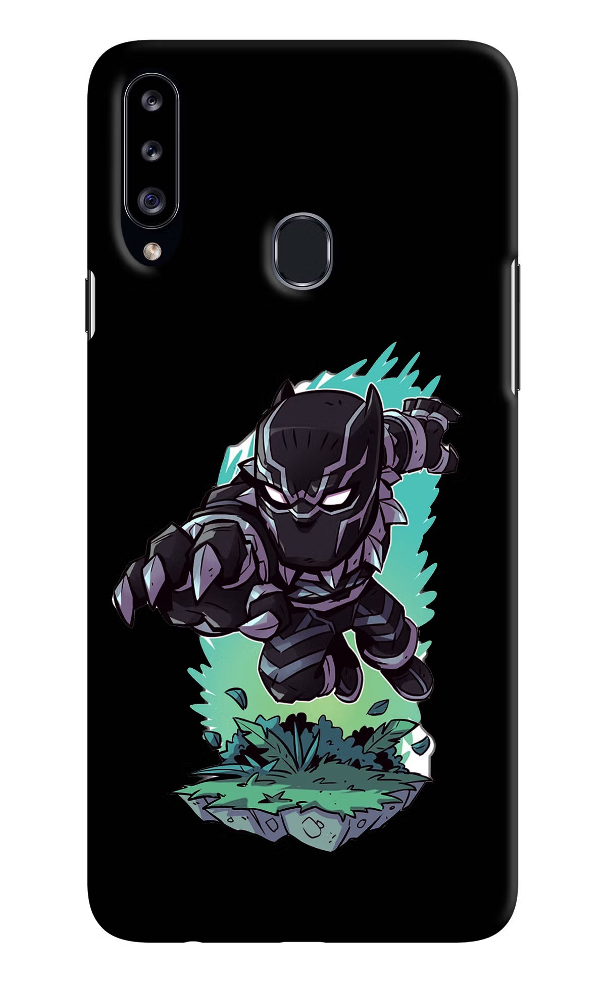 Black Panther Samsung A20s Hard Case Back Cover by Casekaro