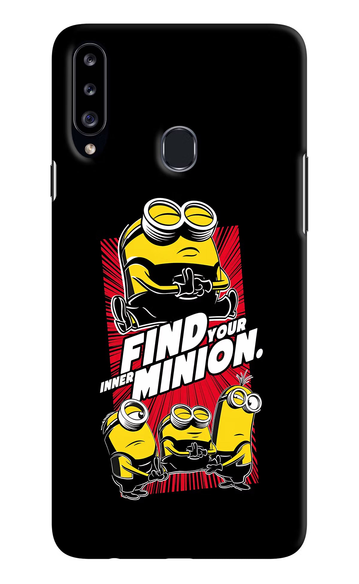 Find your inner Minion Samsung A20s Hard Case Back Cover by Casekaro