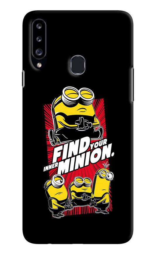 Find your inner Minion Samsung A20s Hard Case Back Cover by Casekaro