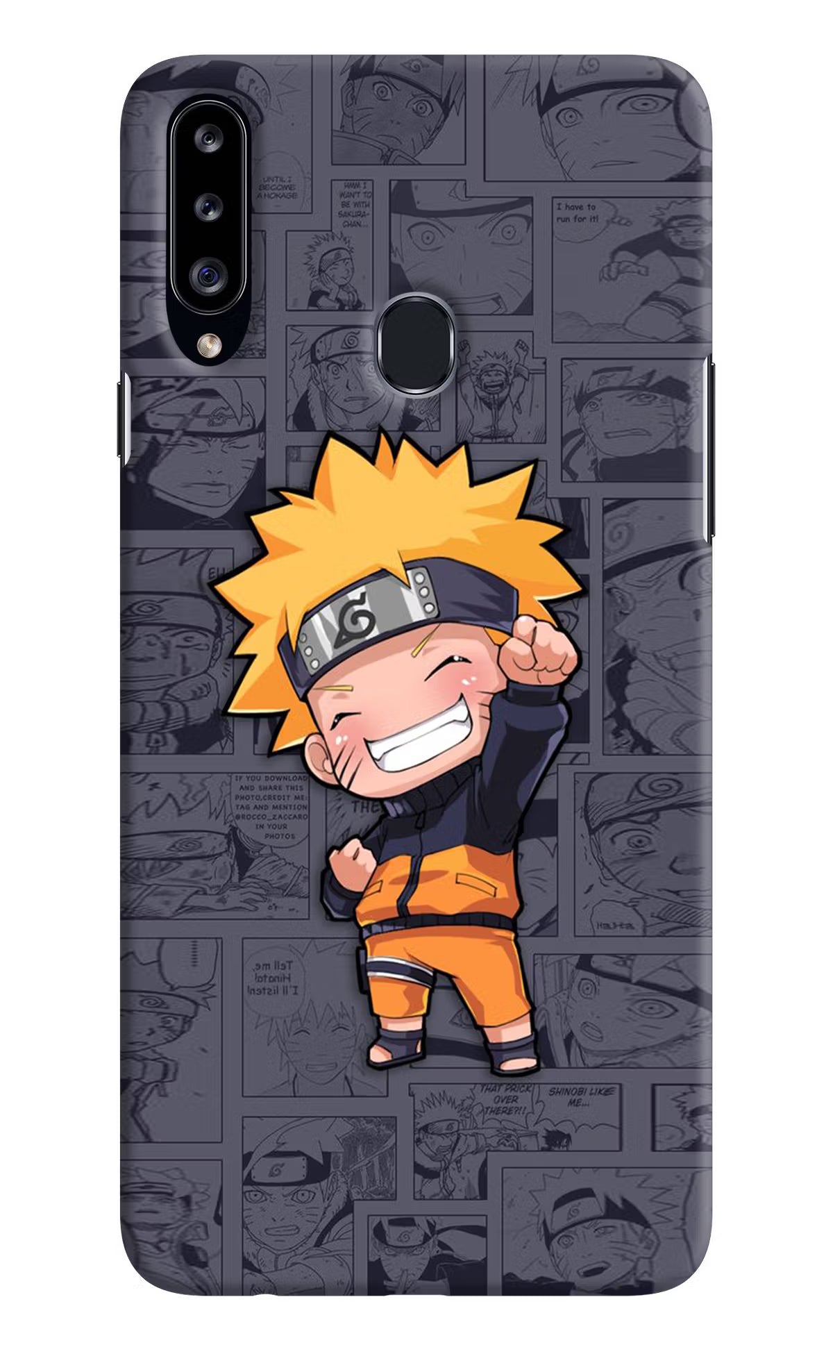 Chota Naruto Samsung A20s Hard Case Back Cover by Casekaro