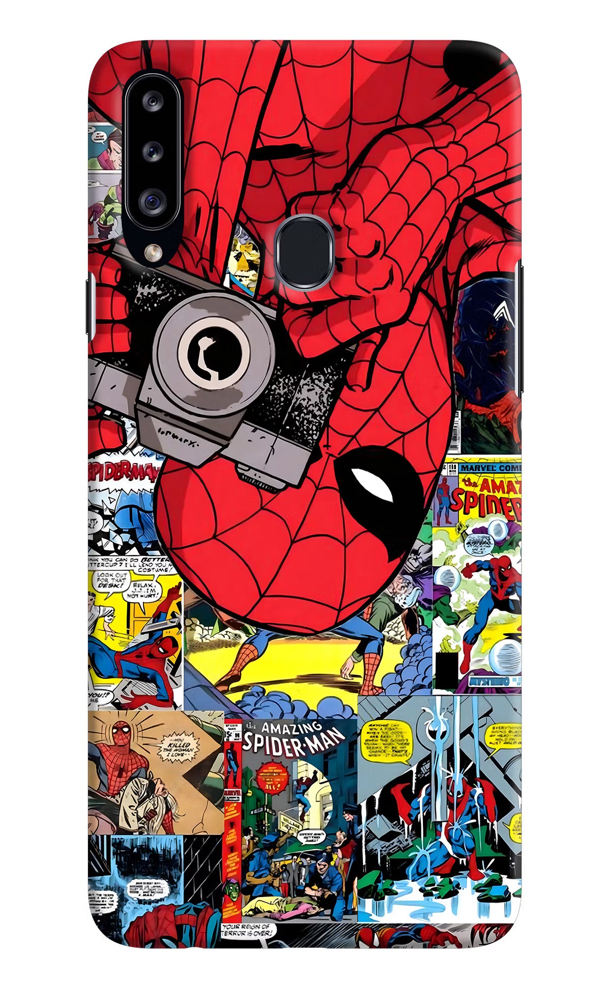 Spider Man Samsung A20s Hard Case Back Cover by Casekaro
