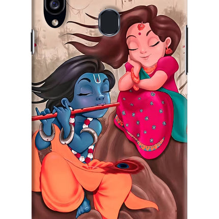 Radhe Krishna Samsung A20s Hard Case Back Cover by Casekaro