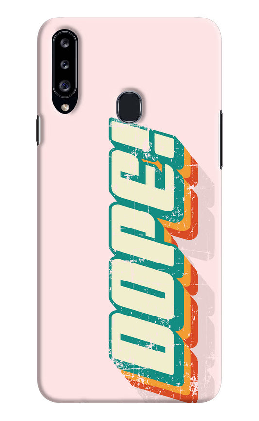 Dope Samsung A20s Hard Case Back Cover by Casekaro
