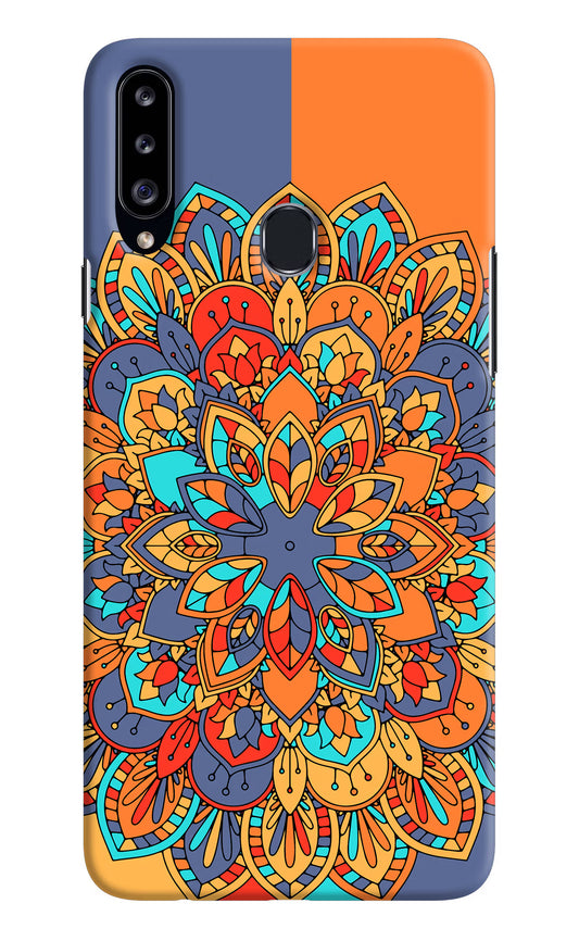 Color Mandala Samsung A20s Hard Case Back Cover by Casekaro