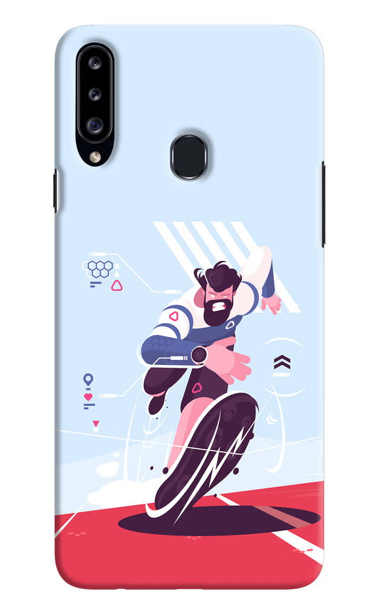 Run Pro Samsung A20s Hard Case Back Cover by Casekaro