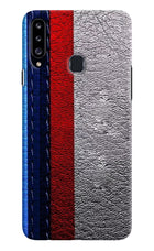 BMW Stripes Samsung A20s Hard Case Back Cover by Casekaro
