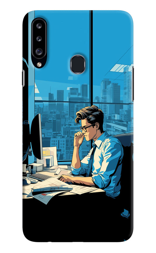 Focused Hustler (AI Generated) Samsung A20s Hard Case Back Cover by Casekaro