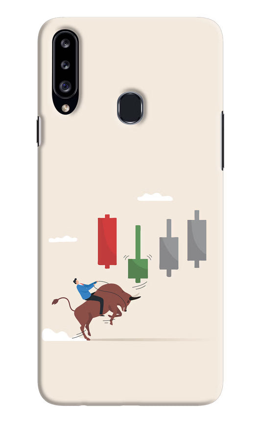 Bull Trading Momentum Samsung A20s Hard Case Back Cover by Casekaro